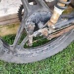 Yamaha Ybr125 Rear Wheel With New Tryre,project Spares Or Repair Breaking Bike